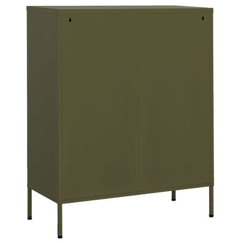 Lady Jillian -  Storage Cabinet Olive Green 80x35x101,5 cm Steel - Model 2